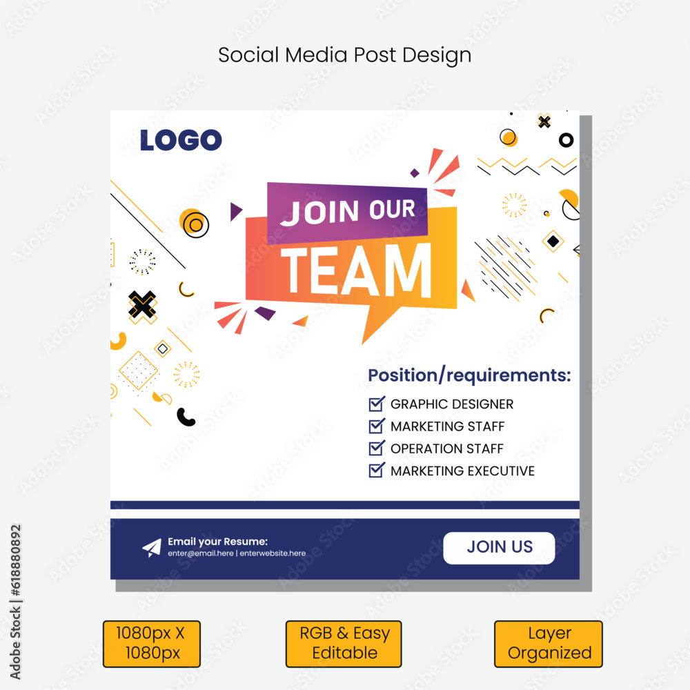 We are Hiring Social Media Post design for Facebook Instagram Web Banner Corporate