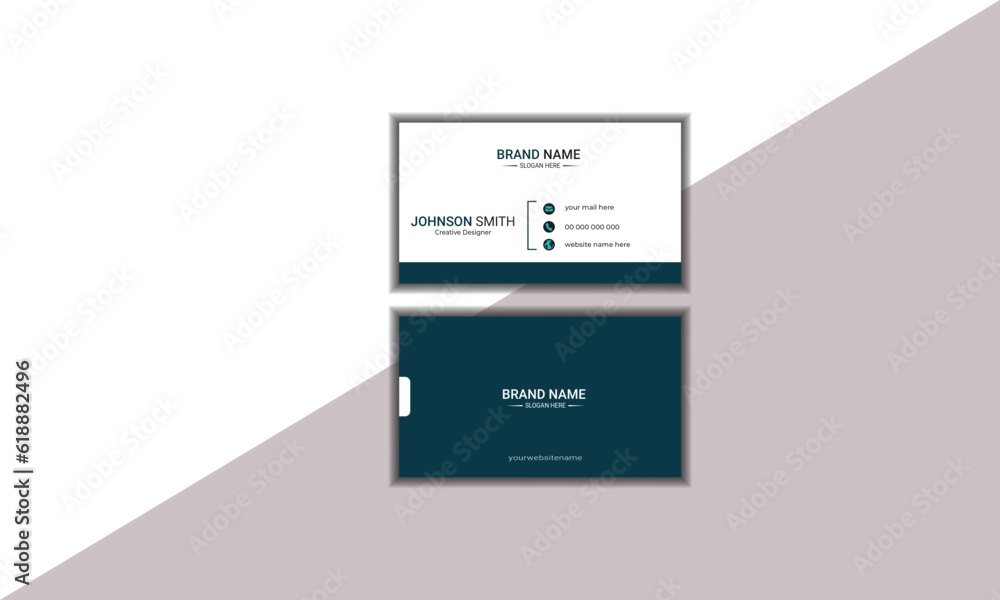 Fototapeta premium Modern Business Card - Creative and Clean Business Card Template.