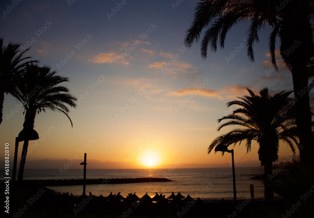 sunset on the beach - Tenerife