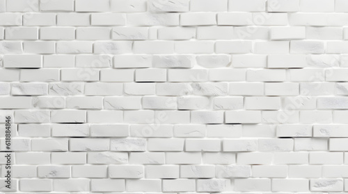 White brick wall, background photo texture generativ ai