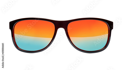 Transparent, isolated sunglasses