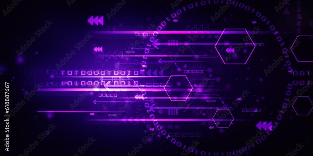 2d illustration Abstract futuristic electronic circuit technology background
2d illustration Abstract futuristic electronic circuit technology background