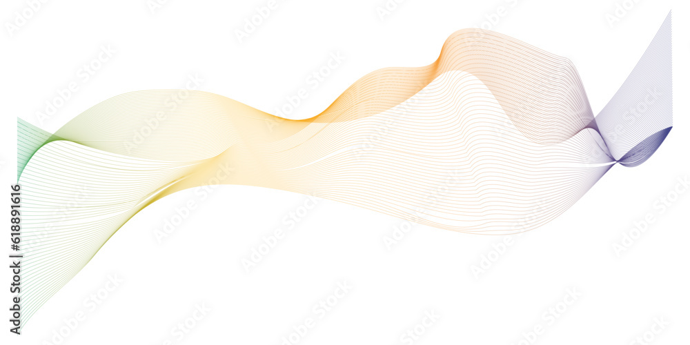 Abstract waves blue and yellow gradient shades, Abstract background with smoke Abstract waves blue and yellow gradient shades, Abstract background with smoke