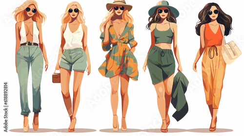 Stylish fashion vector illustration