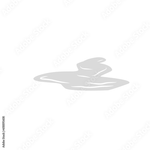 Puddle liquid cartoon illustration