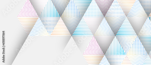  abstract blue and pink triangle line stripe pattern background