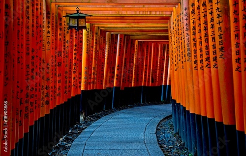 Der berühmte Fushimi Inari shrine in Kyoto photo