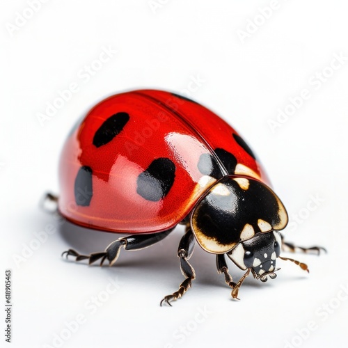 Ladybug isolated. Illustration AI Generative.