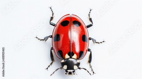 Ladybug isolated. Illustration AI Generative.