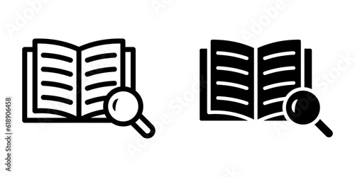 Dictionary icon. sign for mobile concept and web design. vector illustration