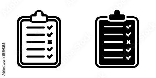 Checklist icon. sign for mobile concept and web design. vector illustration