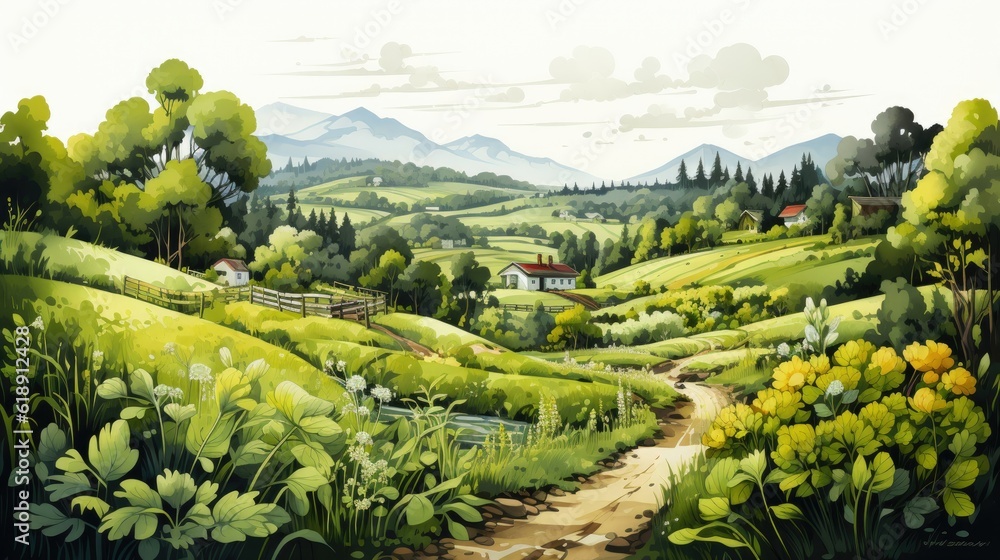 Garden farm and agriculture. Vector illustration of gard