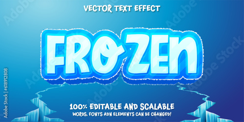 FREEZE EDITABLE TEXT STYLE EFFECT