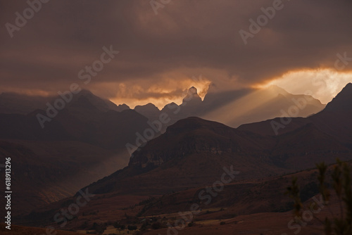 Stormy Drakensberg Sunset 15826 © Kobus