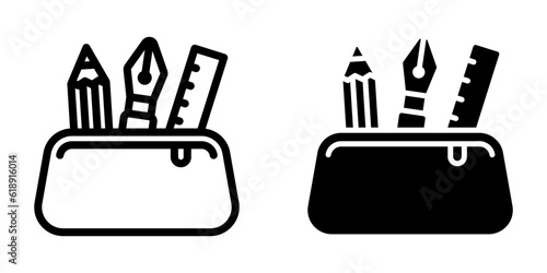 Pencil Case icon. sign for mobile concept and web design. vector illustration