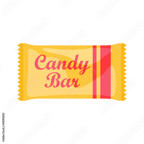 Chocolate bar of candy bar isolated on white background. Sweets snacks bars packages templates. Dessert food vector illustration