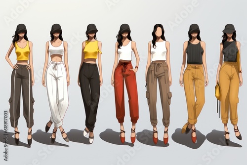 Fashion woman. Illustration AI Generative.