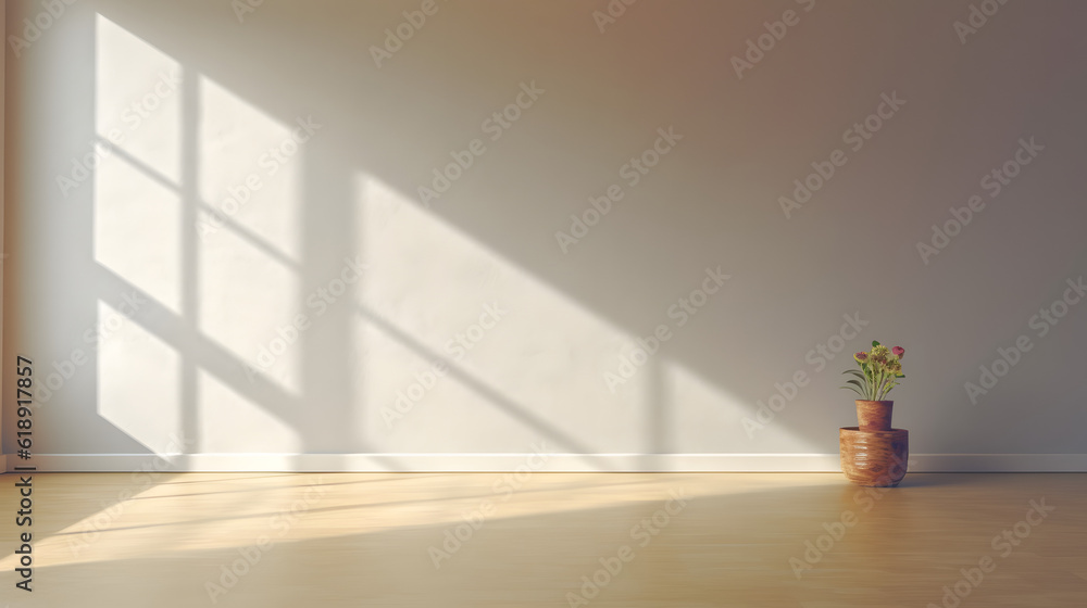 Fototapeta premium Undecorated Wall, made with generative AI