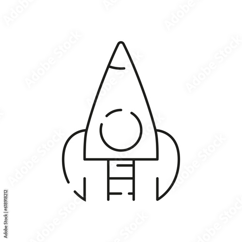 Park kid playground line icon. Mayypole spinner park kid play line icon vector. mayypole spinner park kid play sign. isolated contour symbol black illustration