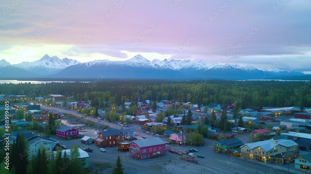 amazing photo of Talkeetna Alaska highly detailed