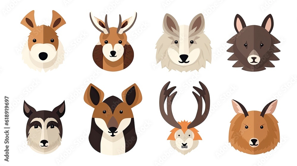 set of funny animals set of funny animals