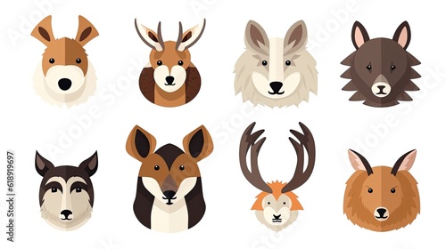 set of funny animals © Stream Skins