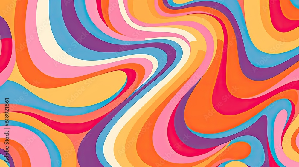 Groovy hippie 70s backgrounds Waves swirl twirl Groovy hippie 70s backgrounds Waves swirl twirl