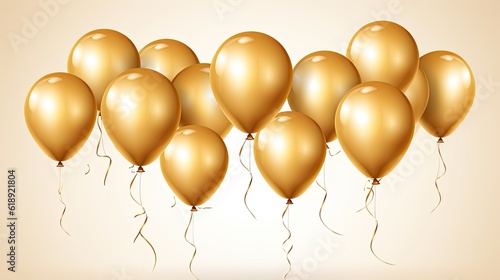 Golden Balloons vector