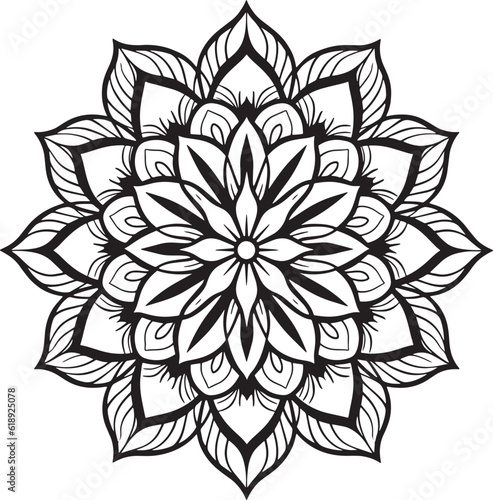 Vector mandala design, illustration mandala, coloring pages vector, Laser Cut Files