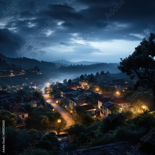 amazing photo of Arouca Portugal sunset in the mountains
