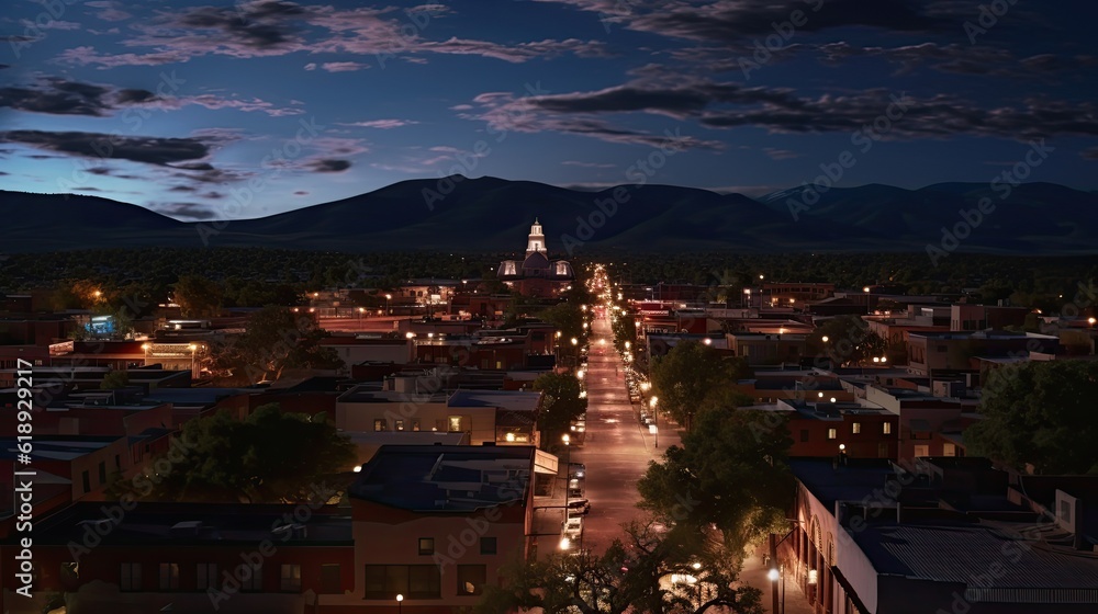 amazing photo of Santa Fe New Mexico view of the city