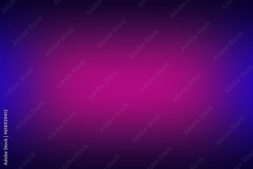Abstract blurred gradient background. blue and purple magenta color banner template. Diagonal modern pattern in rainbow colors, space for text, degrading fragment and dark smooth shape of frame - obrazy, fototapety, plakaty 