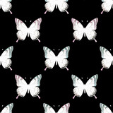 seamless pattern of butterflies, cute,