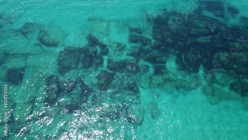 top view of clear blue-turquoise sea  atlantic ocean  environment  nature  underwater  coral  fish  diving  snorkeling  marine  turquoise  summer  dive