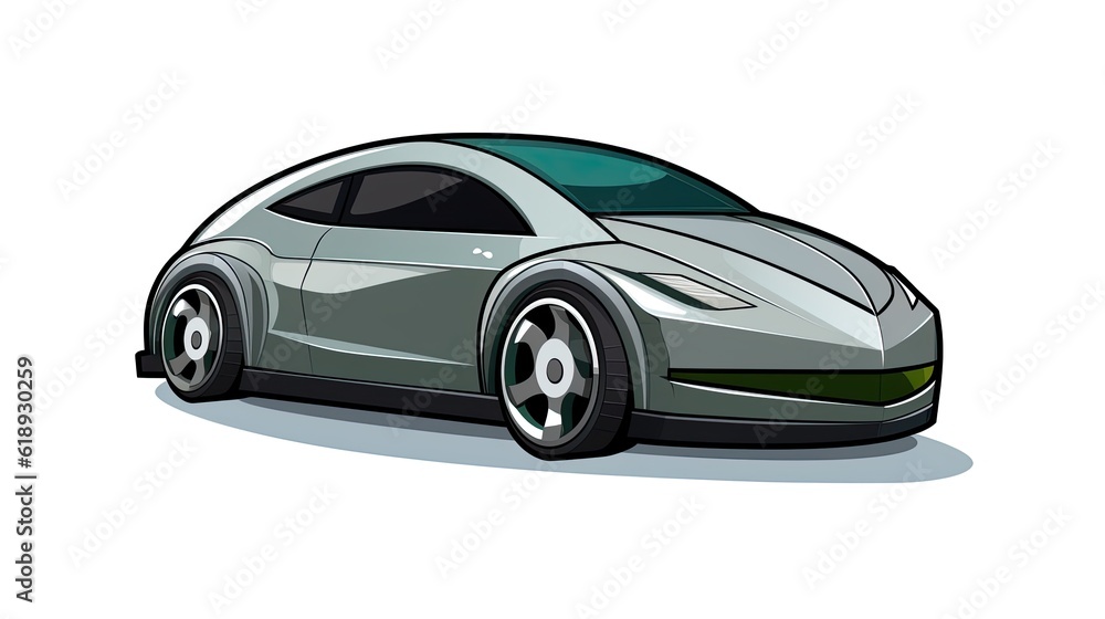 car isolated on white vector illustration