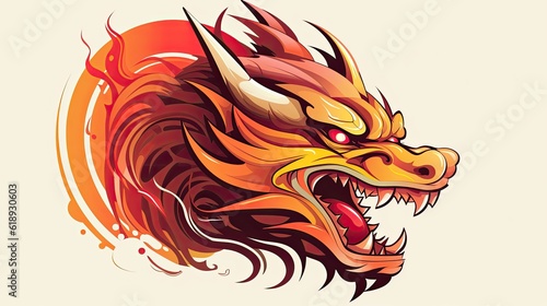 red dragon head tattoo
