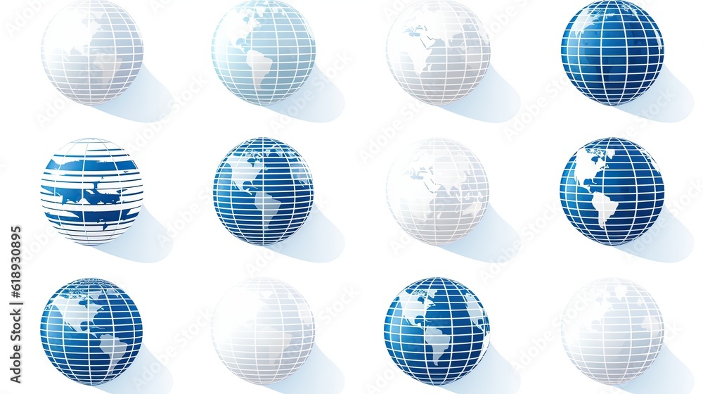 globes earth isolated on white globes earth isolated on white