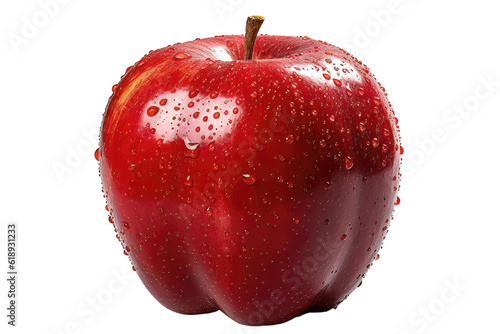 Obraz na plátně Red apple isolated on transparent background