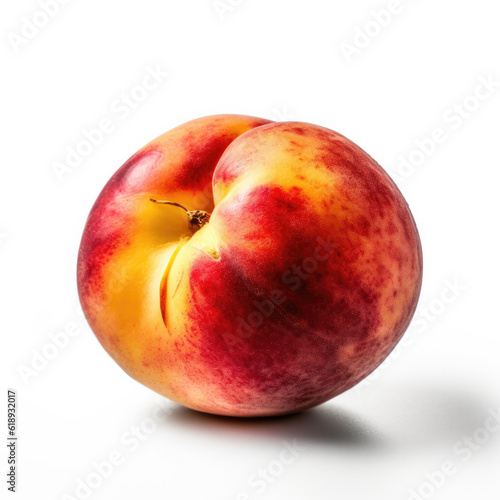 peach isolated on white background