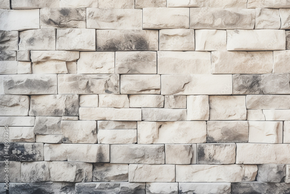 Fototapeta premium Brickwork and stonework flooring interior rock old pattern design