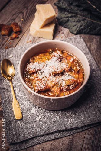 pasta soup with cheese