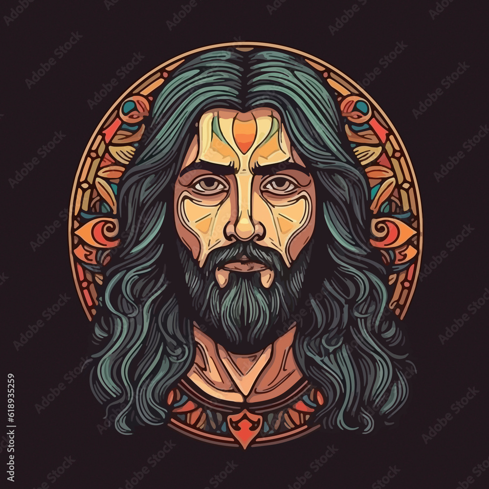 Grace and Compassion: A Reverent Portrait of Jesus Christ, a Significant Religious Character. AI Generated Grace and Compassion: A Reverent Portrait of Jesus Christ, a Significant Religious Character. AI Generated