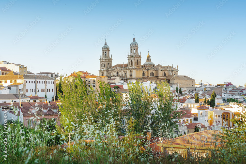 Jaen City view with Jaen Cathedral - Jaen, Spain