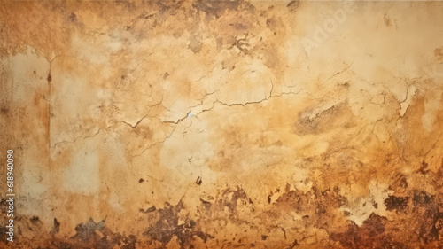 Wallpaper Mural Vintage Concrete Wall with Light Brown Tonal Paint and Plaster Torontodigital.ca