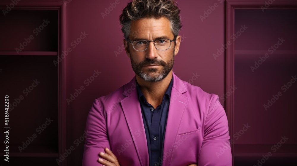 Obraz premium typical stock image of a man in a studio