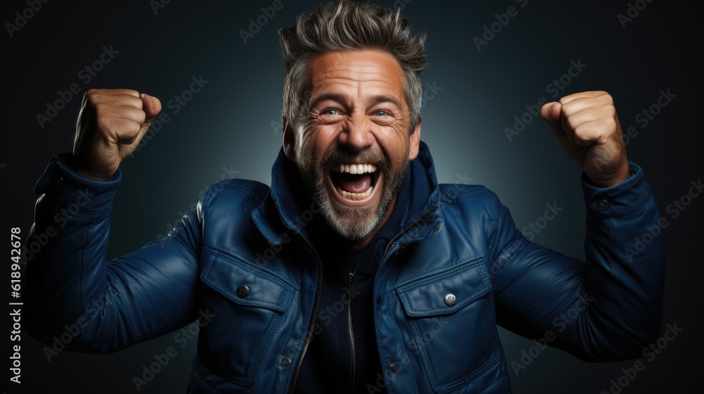photo of a happy person as a portrait shot photo of a happy person as a portrait shot