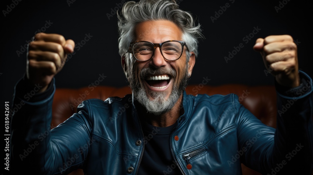 photo of a happy person as a portrait shot photo of a happy person as a portrait shot