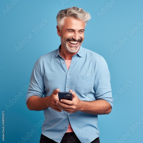 engaging stock photo of a man in the mid 50s