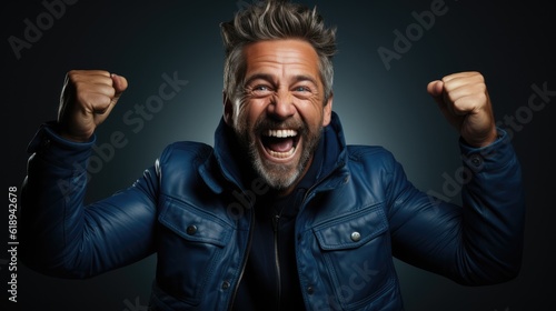 photo of a happy person as a portrait shot