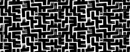 Fotografia, Obraz Abstract vector background design with maze mosaic texture